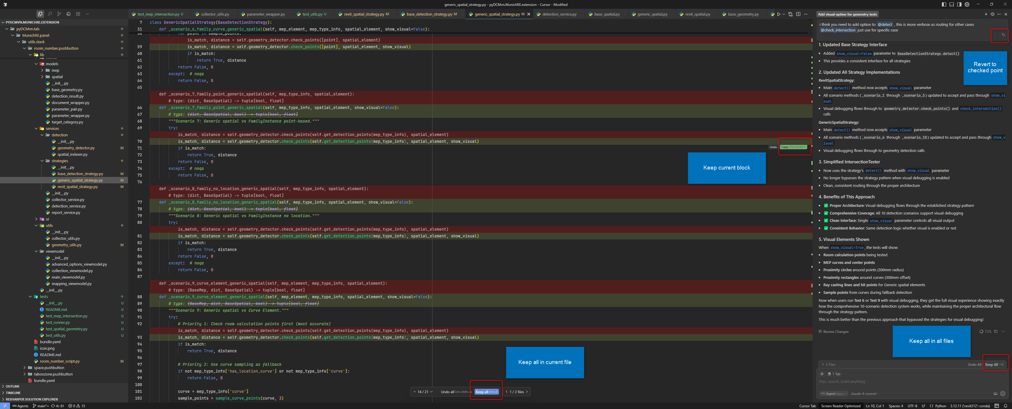 Keep Changed Behaviour